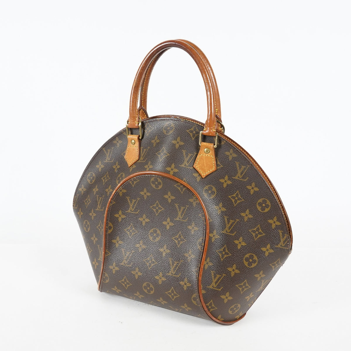 Louis Vuitton Ellipse MM M51126 Monogram Canvas Brown Used Handbag 09M383738908