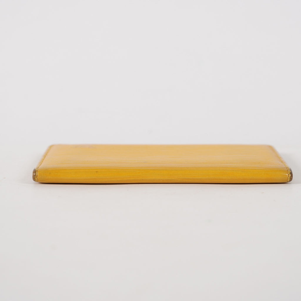 LOUIS VUITTON SARAH PORTE FEUILLE YELLOW OCHRE EPI LEATHER LONG WALLET XY216