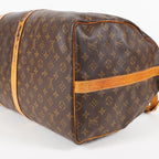 LOUIS VUITTON Monogram Keepall 60 Boston Bag LV Auth M41422 05E424070016
