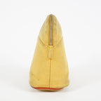 Hermes Bolide Pouch 20 Mini Yellow Cotton Canvas Cosmetic Pouch Used 07E24495009