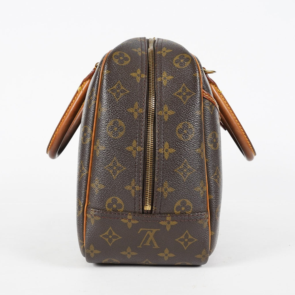 Louis Vuitton Deauville M47270 Monogram Brown Canvas Handbag Used 08A403317615