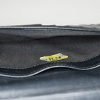 Vintage CHANEL Leather Black Bifold Wallet Classic Purse 05E412310016
