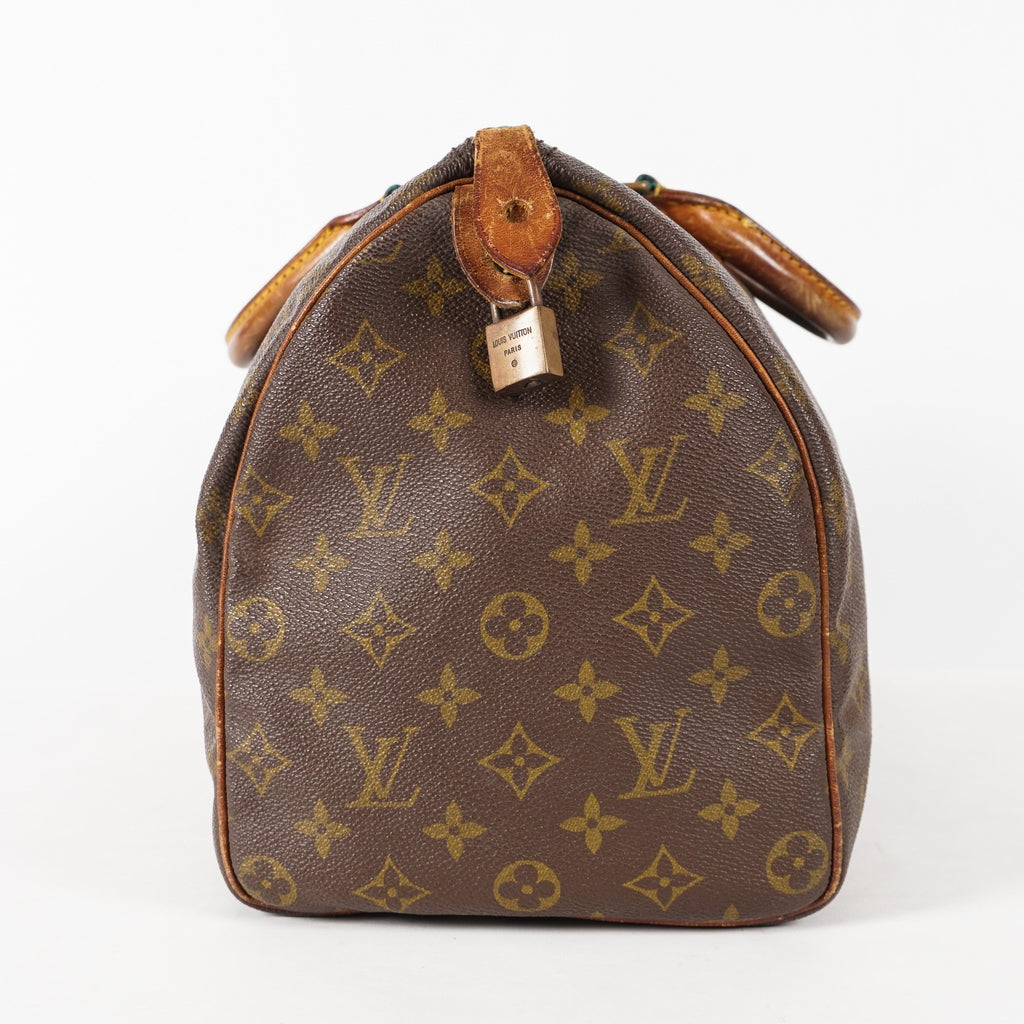 Authentic Louis Vuitton Monogram Speedy 35 M41524 Handbag VINTAGE 12E203960020
