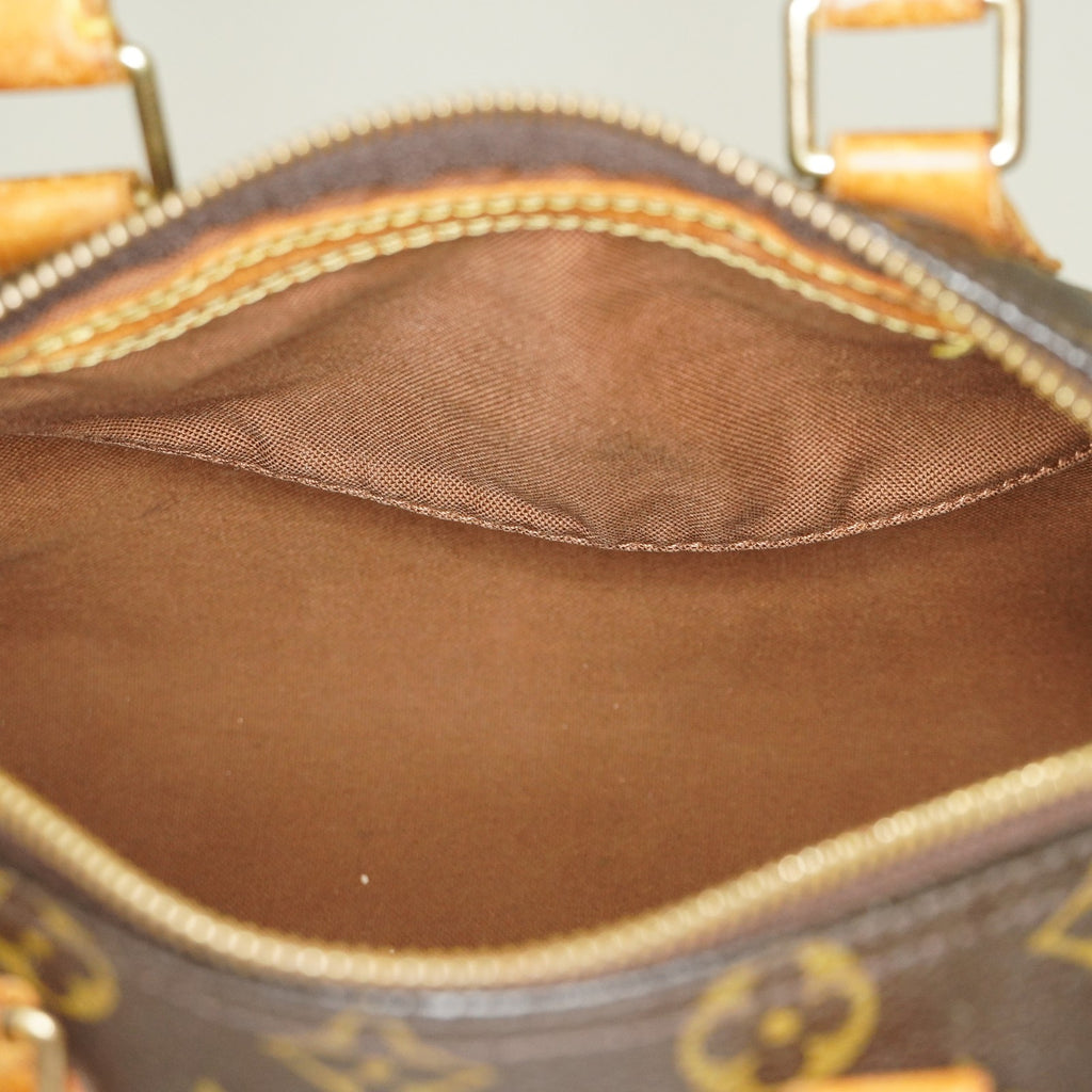 Louis Vuitton Speedy 25 M41528 Monogram Canvas Brown Used Handbag 09M346344808