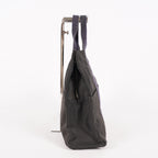 Hermes Herline MM Tote Bag Gray Canvas H Logo Used 07E20825001