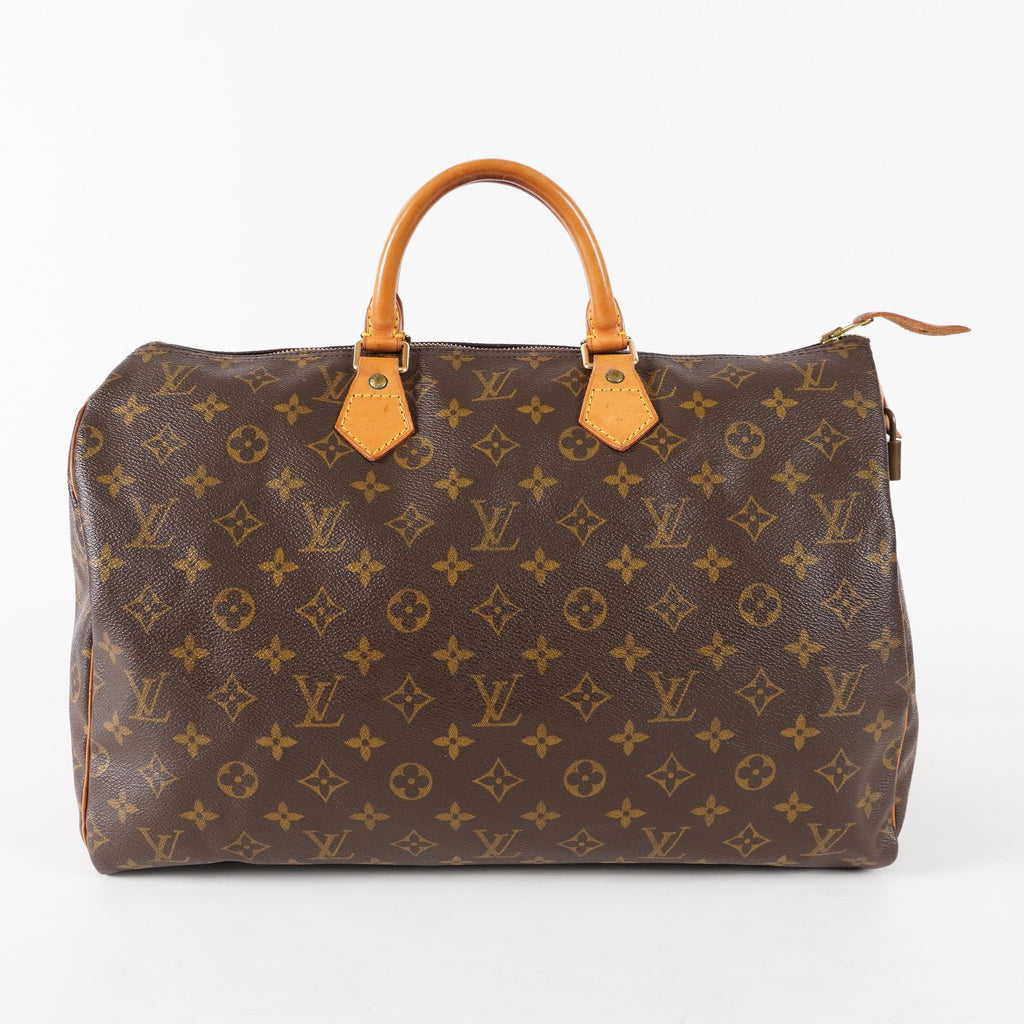 Authentic Louis Vuitton Monogram Speedy 40 M41522 Hand Boston Bag 03E057370011