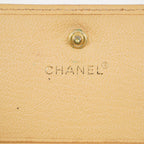 AUTHENTIC Chanel VINTAGE Beige Sevruga Compact Wallet 05E561045016