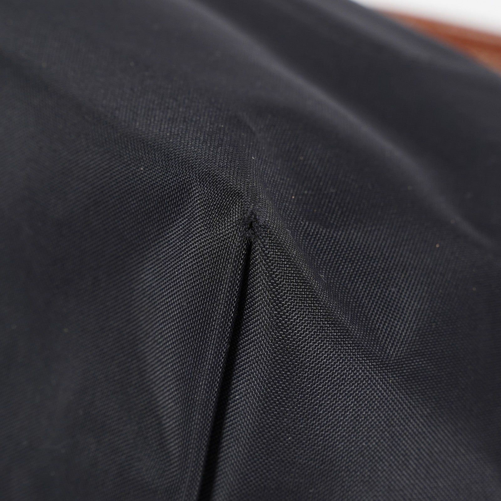 Longchamp Le Pliage Top Handle Tote Bag Black Nylon Leather M Used 08A261045003