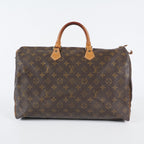 Authentic Louis Vuitton Monogram Speedy 40 Hand Boston Bag M41522 04A345090807
