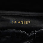 Chanel Caviar Skin CC Vanity Bag Black Leather Used Vintage 07E046490027