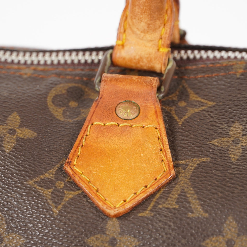Authentic Louis Vuitton Monogram Speedy 30 Handbag M41526 vintage 06E525662803
