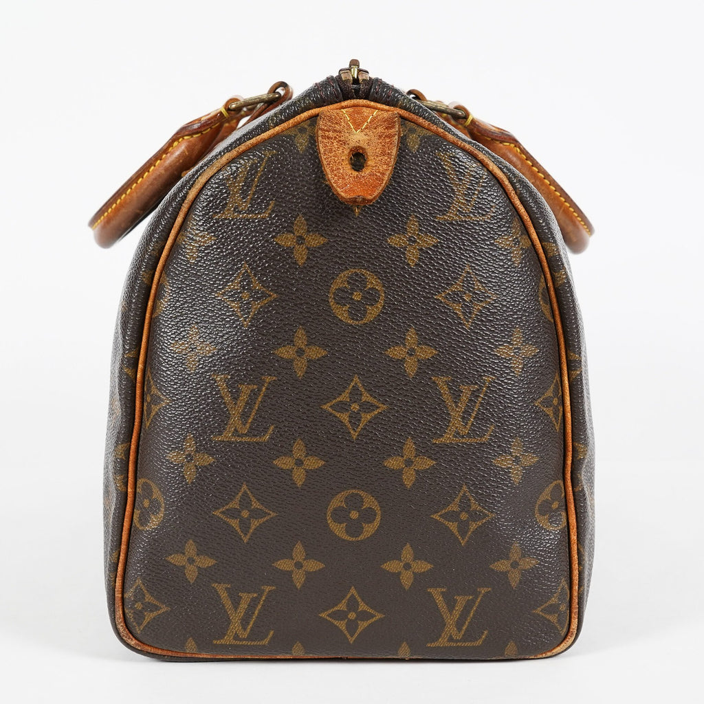 Louis Vuitton Speedy 30 Monogram Brown Handbag M41526 Used Vintage 07E245170012