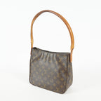 Louis Vuitton Looping MM M51146 Monogram Canvas Brown Shoulder Bag 09E032530011