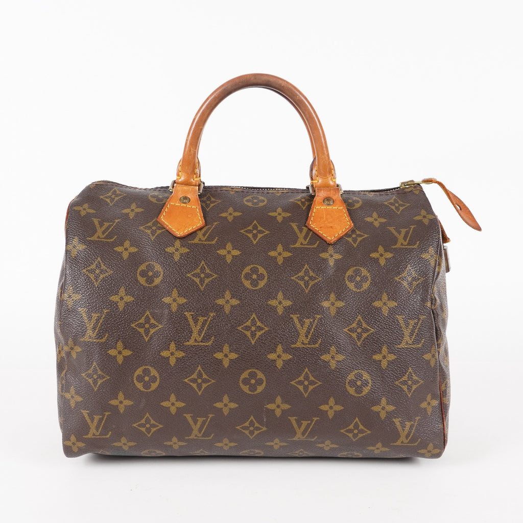 Authentic Louis Vuitton Monogram Speedy 30 Handbag vintage M41526 05E076050013