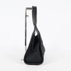 Gucci Jackie Vintage Handbag Shoulder Bag 30cm Black Canvas Leather 07E153190009