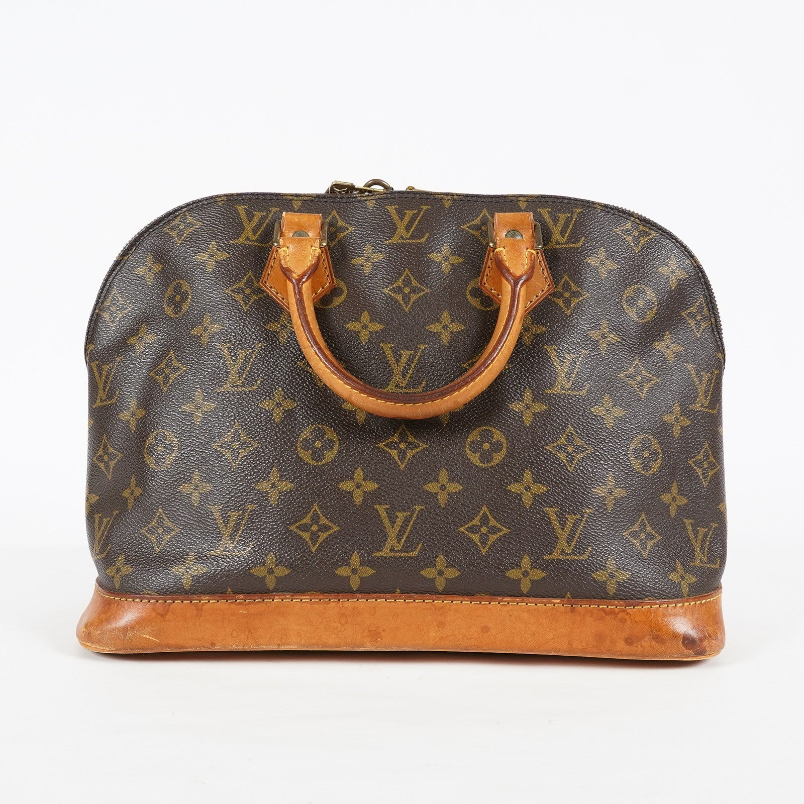 Louis Vuitton Alma PM Monogram Canvas Brown Handbag M51130 Vintage 08A113088803