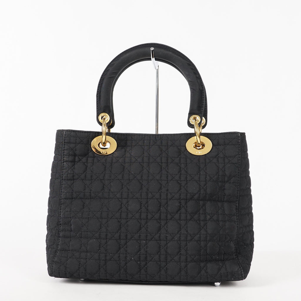 Christian Dior Black Nylon Medium Lady DIOR Bag VINTAGE 12E263850008
