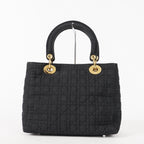 Christian Dior Black Nylon Medium Lady DIOR Bag VINTAGE 12E263850008