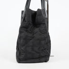 Chanel Travel Line Tote Bag Black Nylon Leather Used Handbag 09M321359608