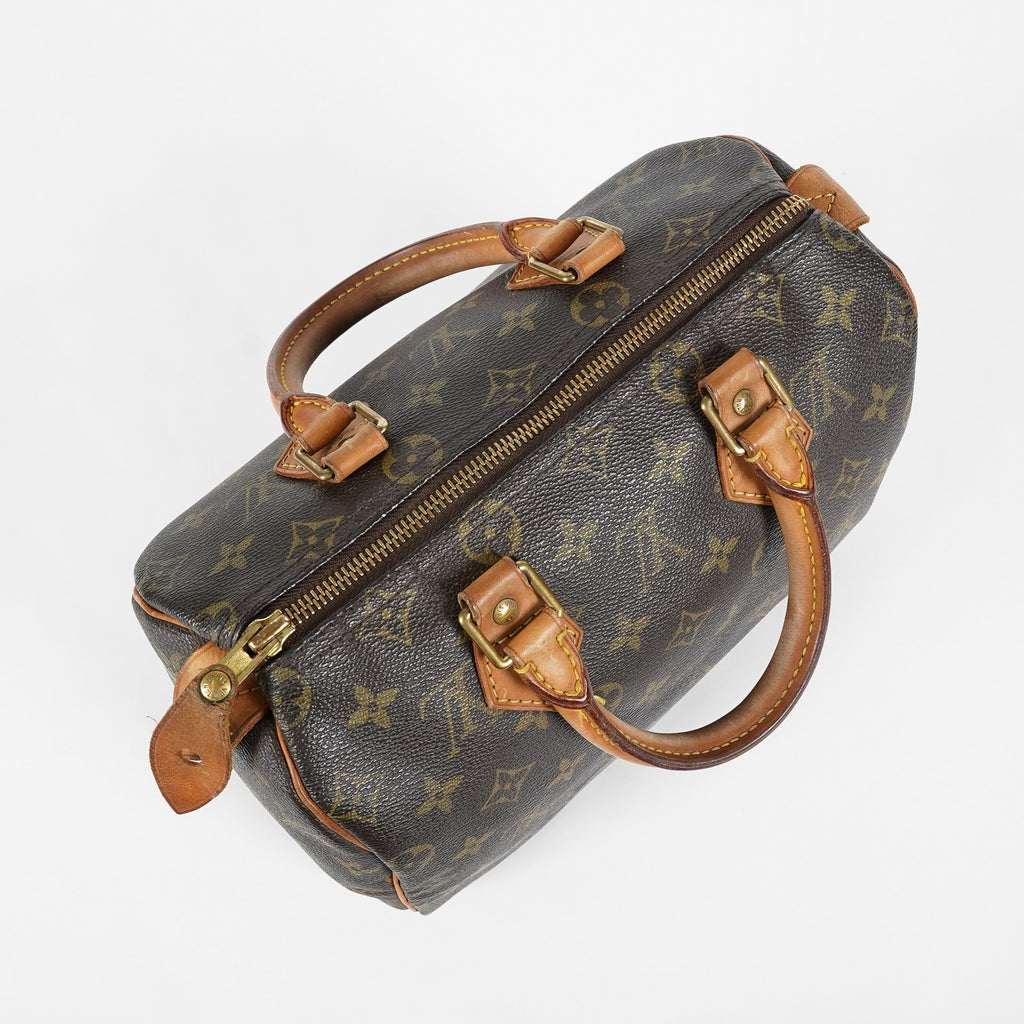 Louis Vuitton Speedy 25 Monogram Canvas Brown Handbag M41528 Used 07A047493208