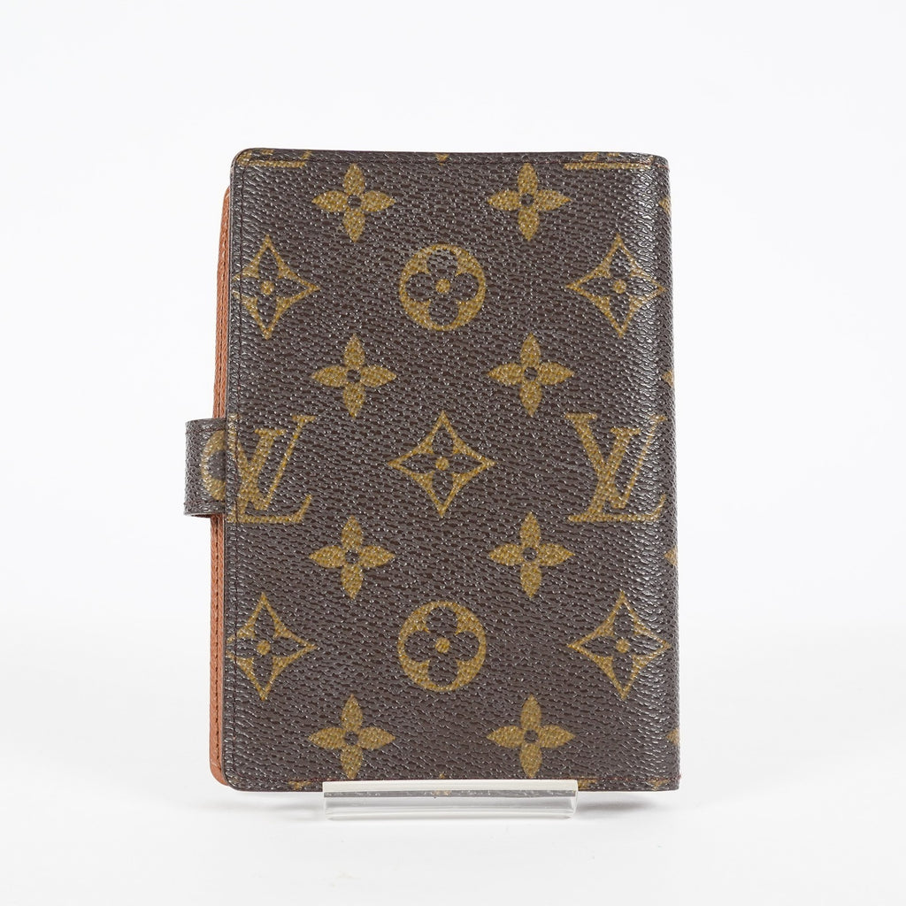 Louis Vuitton Monogram Agenda PM Notebook Cover R20005 Brown Used 08E21825007