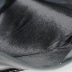 CHANEL Vintage CC Black Leather Drawstring Shoulder Bag 26cm Used 07E118580027