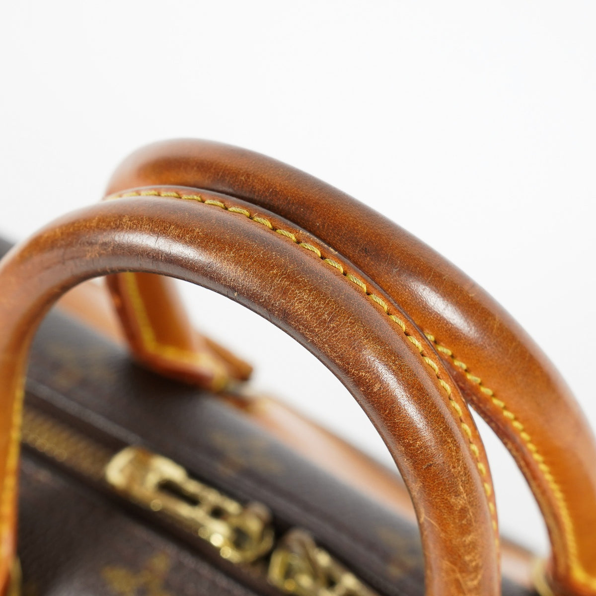 Louis Vuitton Deauville M47270 Monogram Canvas Brown Used Handbag 09M452945808