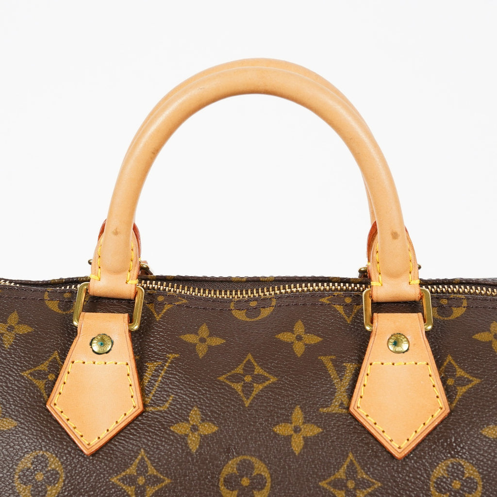 Louis Vuitton Speedy 35 Monogram Brown Canvas Handbag Used M41524 07A266864031