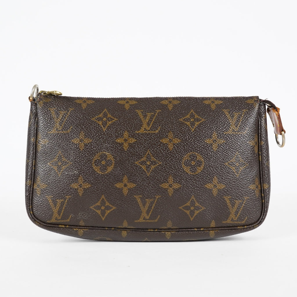 LOUIS VUITTON Pochette Accessoires M51980 Monogram Brown Used Pouch 07A212688431