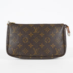 LOUIS VUITTON Pochette Accessoires M51980 Monogram Brown Used Pouch 07A212688431