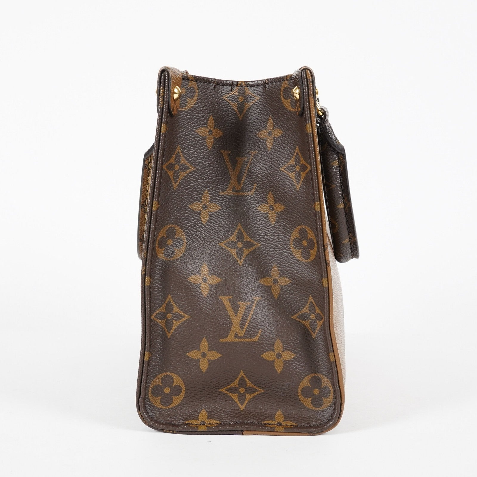 Louis Vuitton OnTheGo PM Monogram Reverse Canvas Tote M46373 Brown 07E0920130030