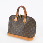 Louis Vuitton Alma PM Hand Bag Monogram Canvas Brown M51130 Used 08E032750006