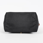Longchamp Le Pliage Top Handle Tote Bag Black Nylon Leather M Used 08A261045003
