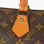 Louis Vuitton Speedy 30 Monogram Canvas Hand Bag Brown Used M41526 08E124070008