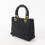 Christian Dior Black Nylon Medium Lady DIOR Bag VINTAGE 12E263850008