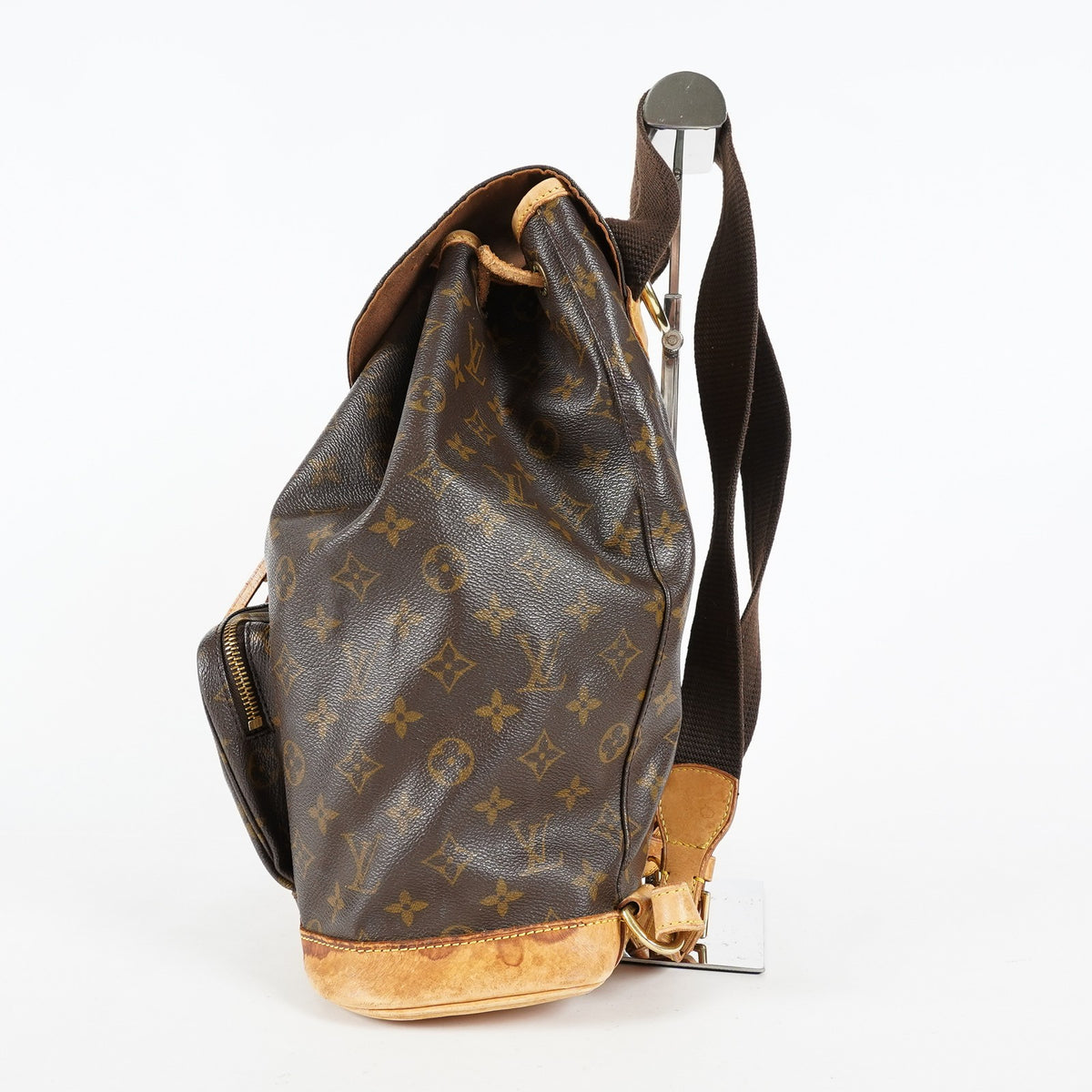 Louis Vuitton Montsouris GM M51135 Monogram Canvas Brown Backpack 09M434192108