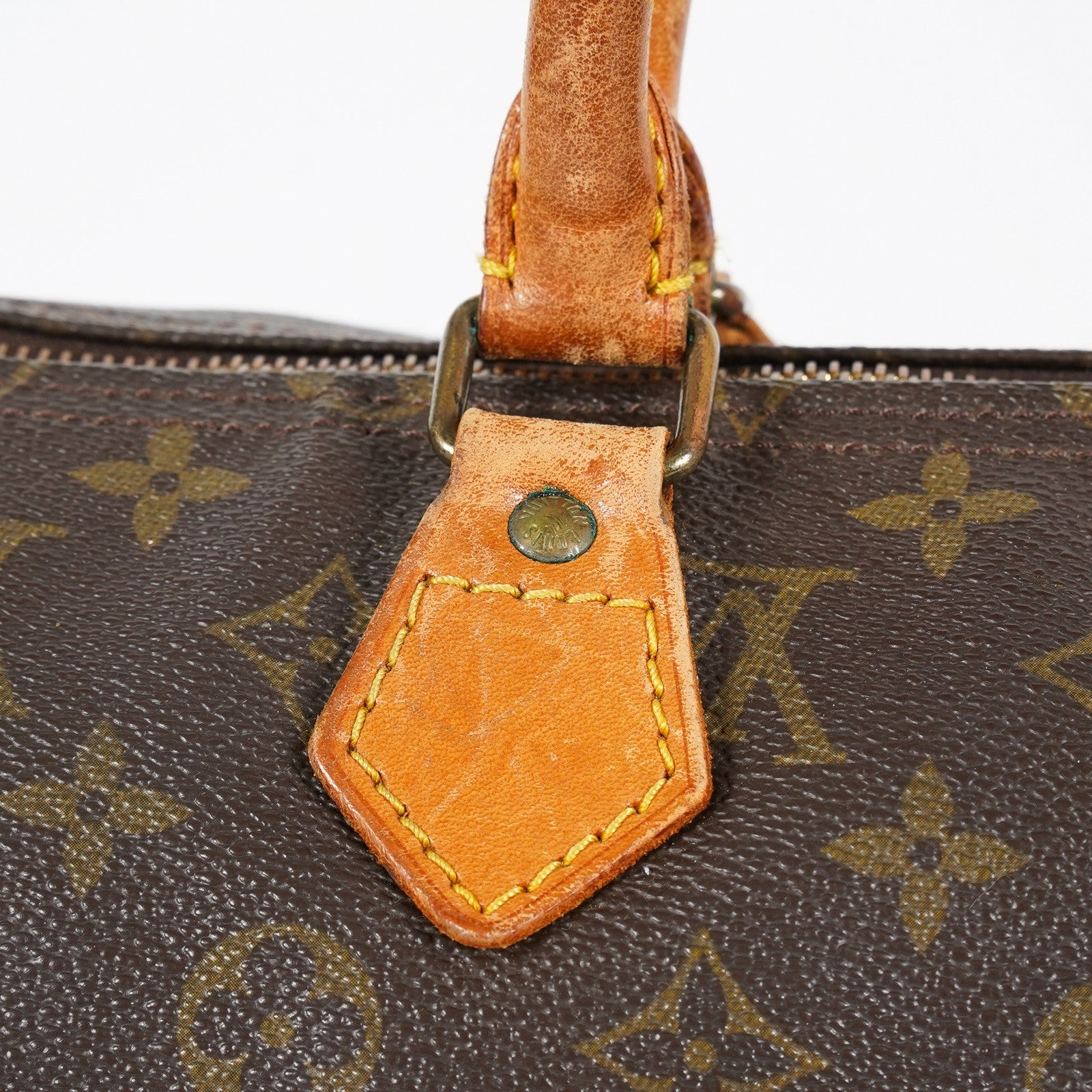 Louis Vuitton Speedy 35 M41524 Monogram Canvas Brown Used Handbag 08A365033603