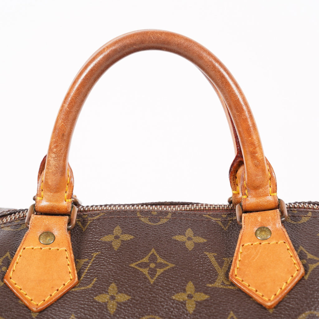 Louis Vuitton Speedy 40 M41522 Monogram Canvas Boston Handbag Brown 07A115148005