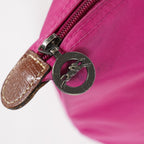 Longchamp Le Pliage Top Handle Tote 30cm Pink Nylon Used Handbag 08E17495007