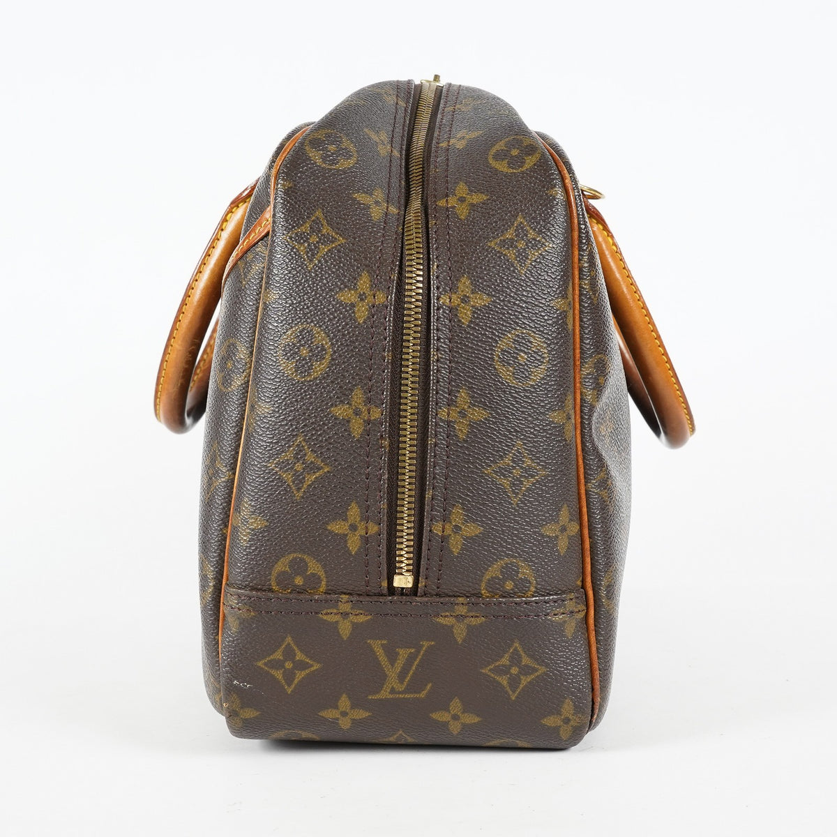 Louis Vuitton Deauville M47270 Monogram Canvas Brown Used Handbag 09M452945808