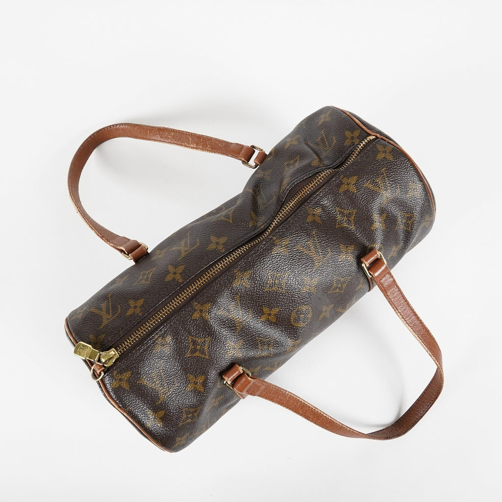 Louis Vuitton Papillon 26 Monogram Canvas Barrel Bag Brown M51385 07A202688424