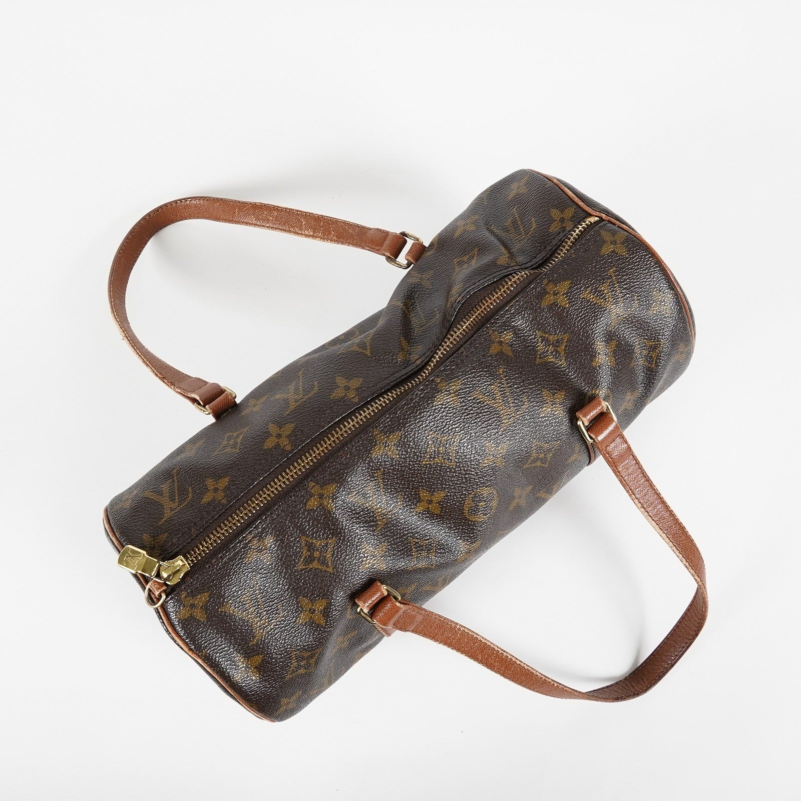 Louis Vuitton Papillon 26 Monogram Canvas Barrel Bag Brown M51385 07A202688424