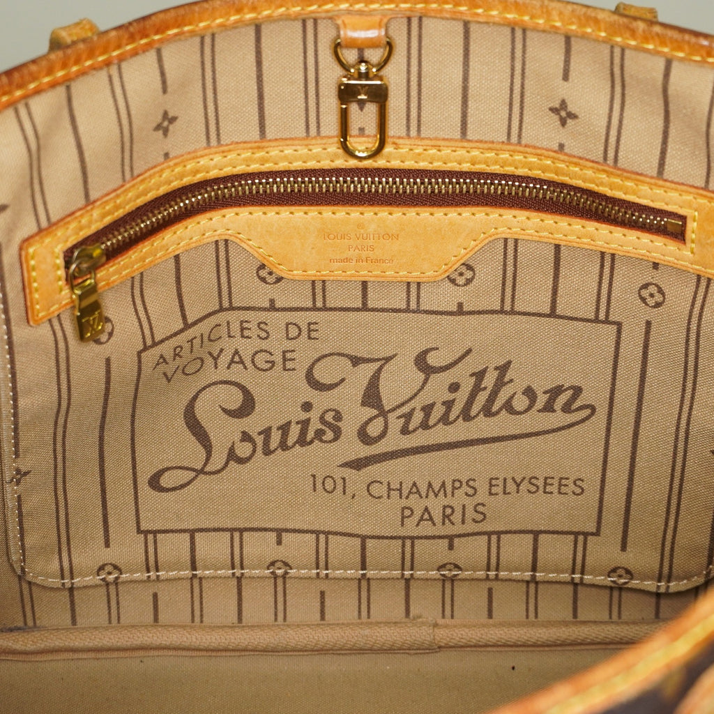 Louis Vuitton Neverfull PM M40155 Monogram Canvas Brown Tote Used 08A306406403