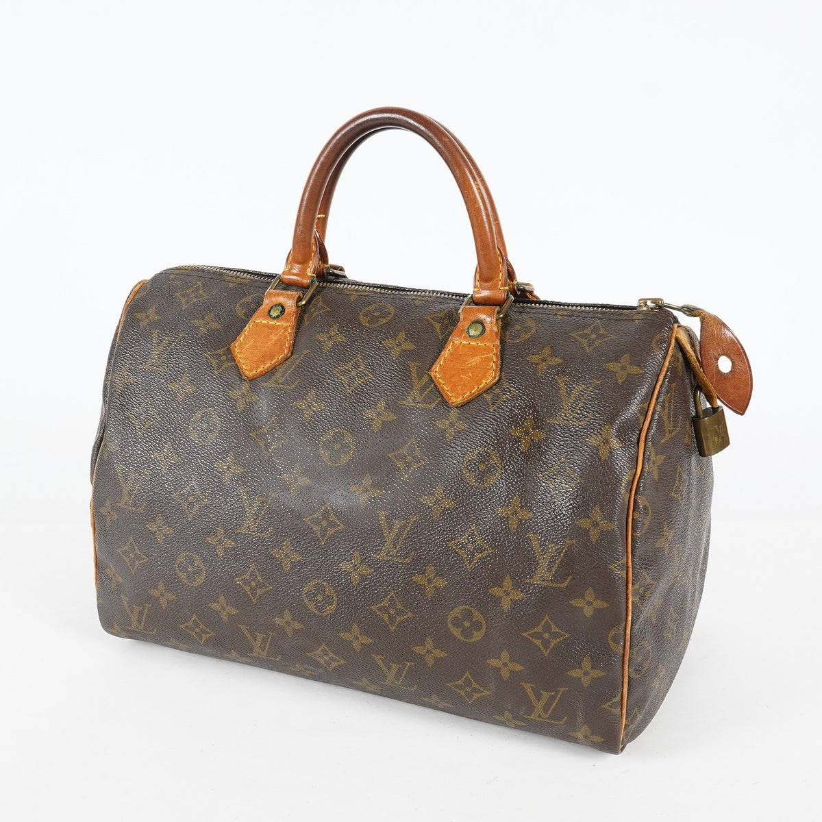 Louis Vuitton Speedy 30 M41526 Monogram Canvas Brown Used Handbag 09E285060006