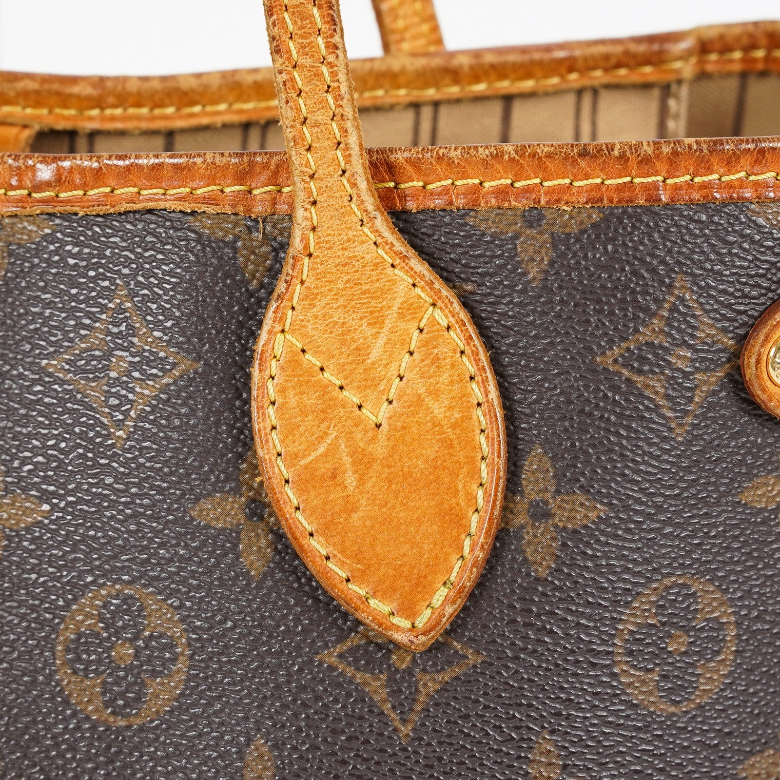 Louis Vuitton Neverfull PM M40155 Monogram Canvas Brown Tote Used 08A306406403