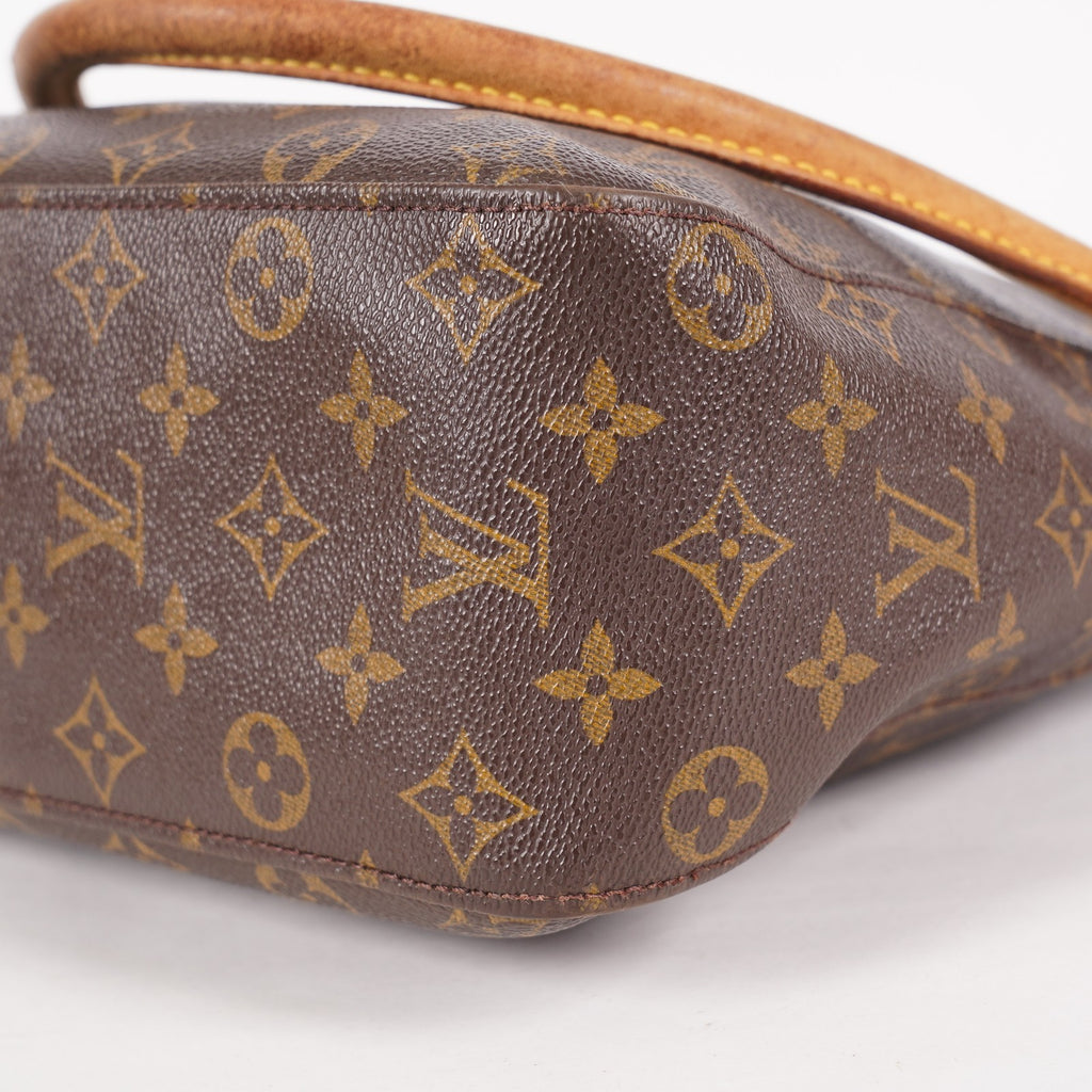 Louis Vuitton Looping GM M51145 Monogram Canvas Shoulder Bag Brown 07E023410004