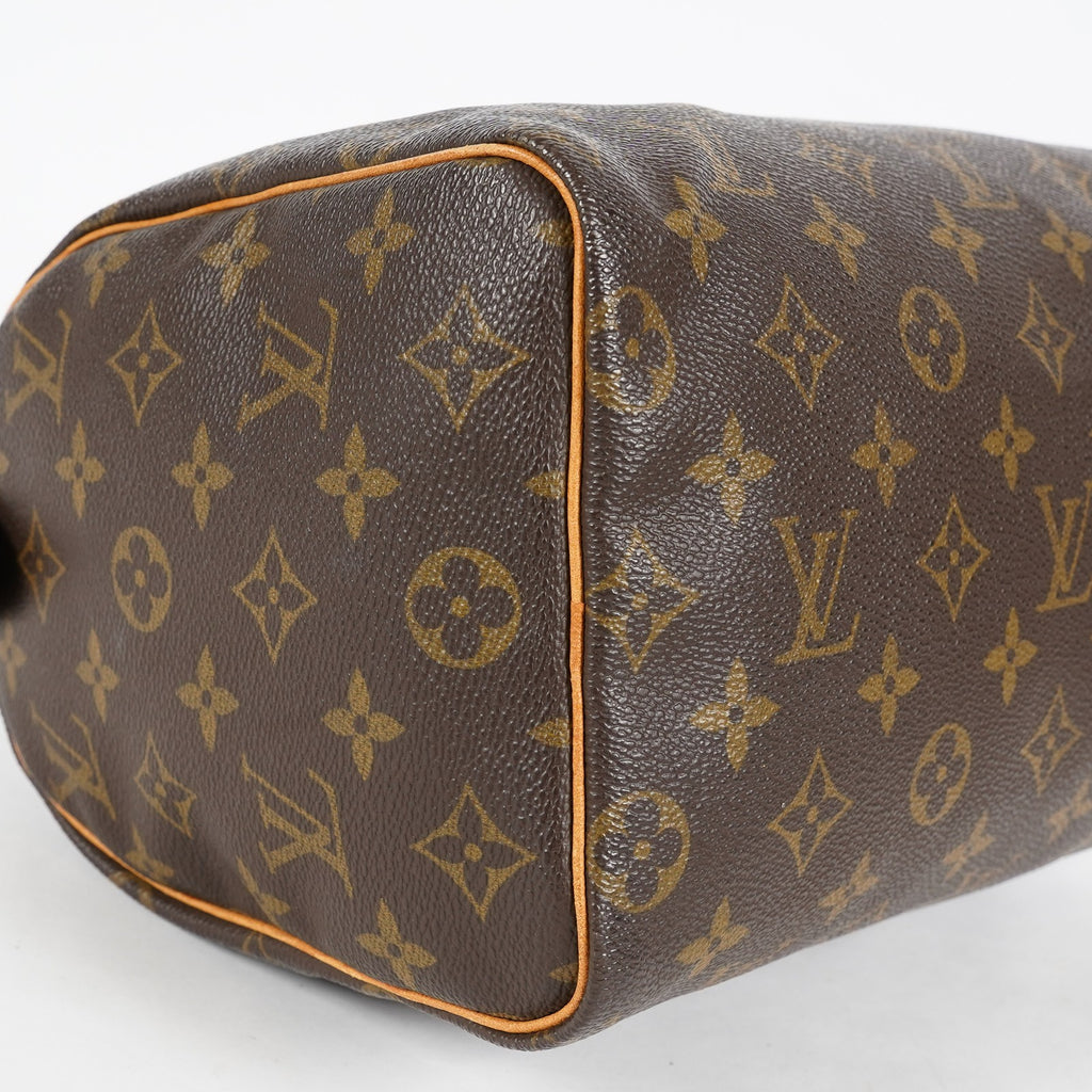 Louis Vuitton Speedy 25 M41109 Monogram Brown Boston Hand Bag Used 07E148030015
