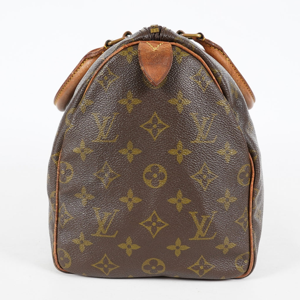 Louis Vuitton Monogram Speedy 30 Hand Bag M41526 Brown Vintage Used 07P034273507