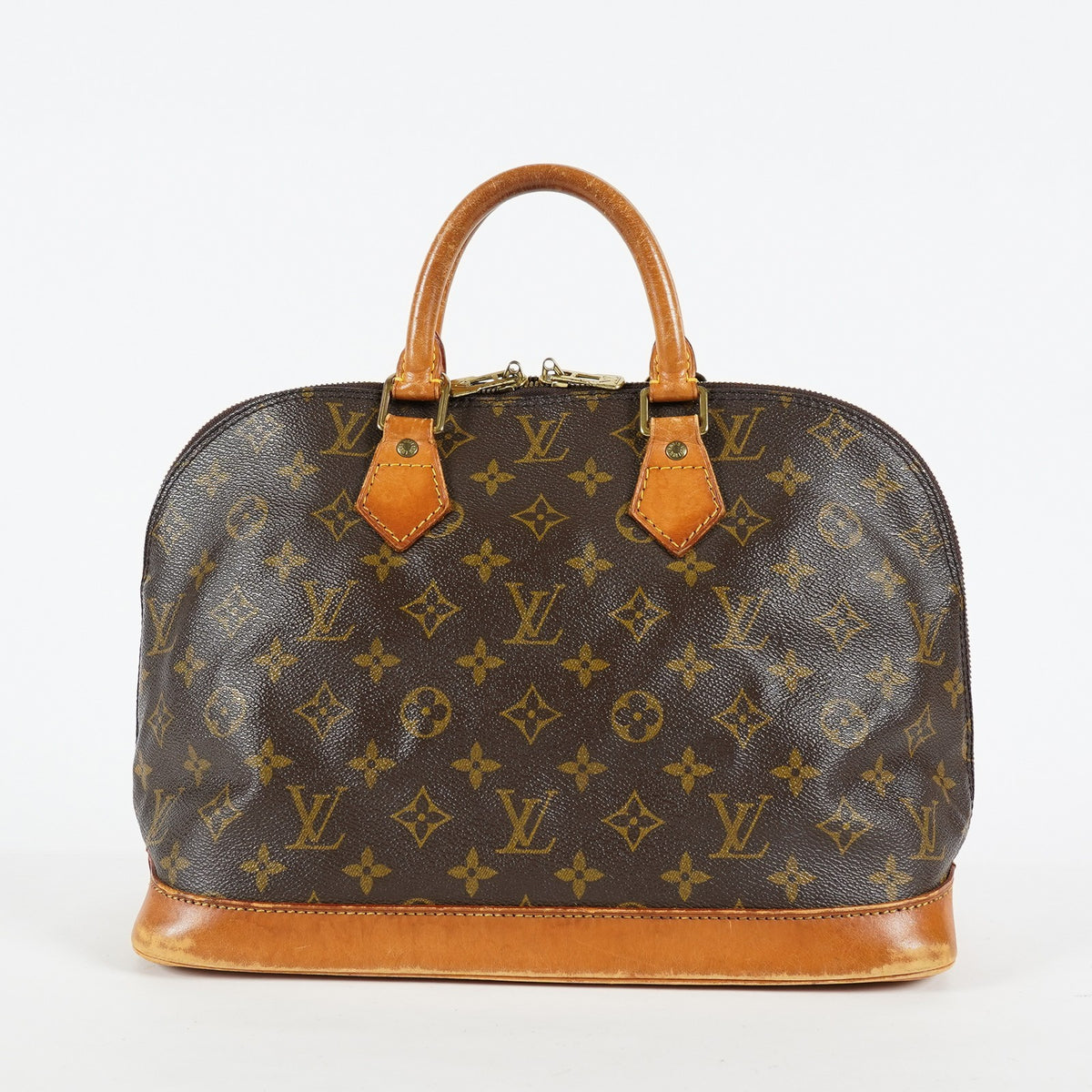 Louis Vuitton Alma PM M51130 Monogram Canvas Brown Used Handbag 09E253080006