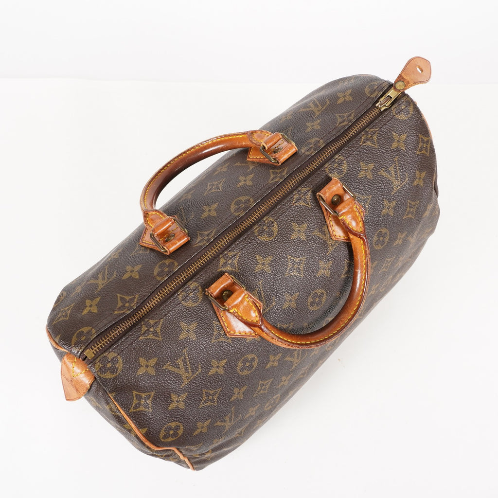 Authentic Louis Vuitton Monogram Speedy 35 Handbag vintage M41524 05E256006029